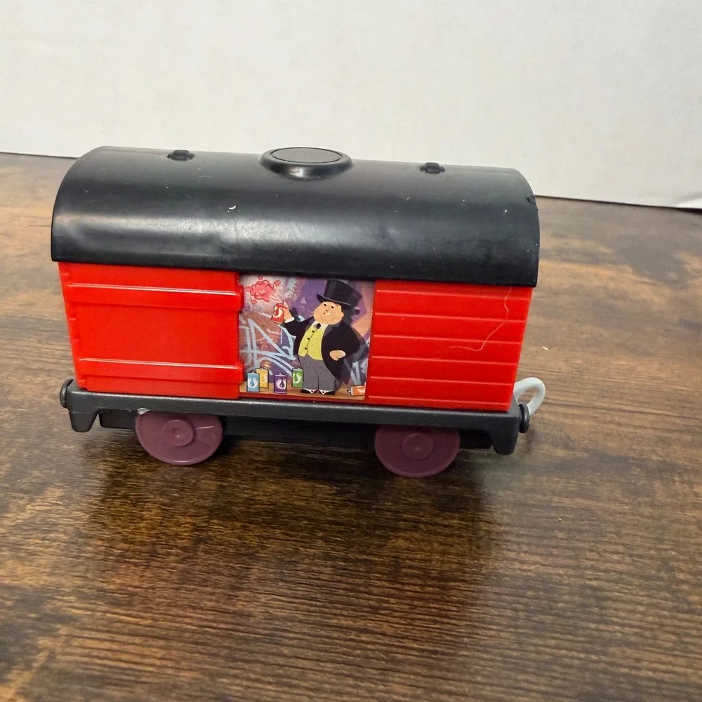 Mattel Thomas & Friends Train Car Red Sir Topham Hatt Graffiti Cargo 2022